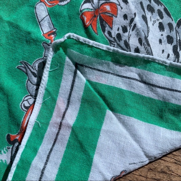 Vintage Tom Lamb Dalmatian & Pig Handkerchief - Picture 4 of 4